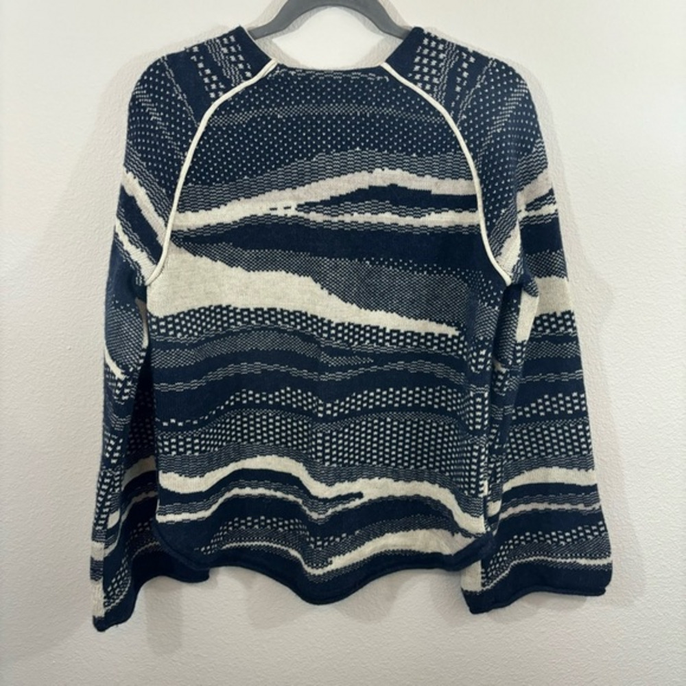 Good Omen Cotton Wool Blend Oversized Sweater Wide Sleeves Sz XS Bulky Cozy - Picture 7 of 8